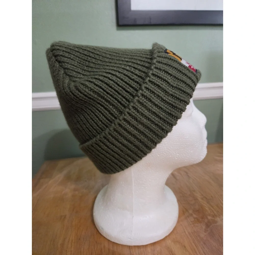 Port Authority Maryland Flag Cannabis Beanie Hat Unisex Green